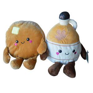 NWT Play Right Hug Me Pancake & Syrup 8 Inch Food Plush Gift Toy Valentine's Day